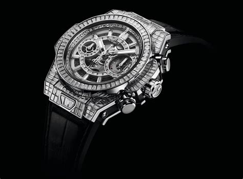 diamond men's hublot watch|diamond encrusted Hublot watch.